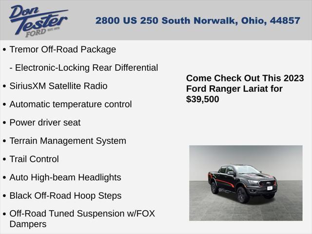 used 2023 Ford Ranger car, priced at $39,500
