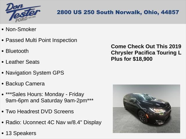 used 2019 Chrysler Pacifica car, priced at $18,900