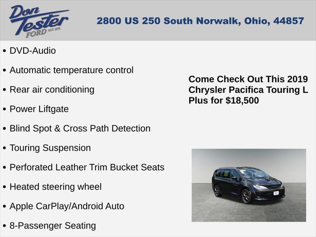 used 2019 Chrysler Pacifica car, priced at $18,500