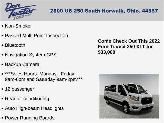 used 2022 Ford Transit-350 car, priced at $33,000