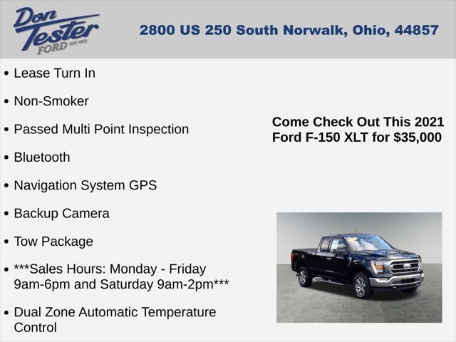 used 2021 Ford F-150 car, priced at $35,000