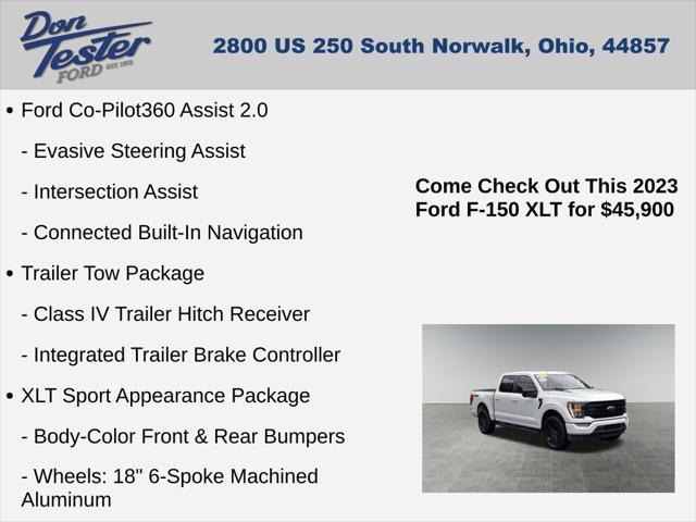 used 2023 Ford F-150 car, priced at $45,900