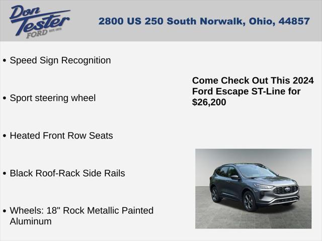 used 2024 Ford Escape car, priced at $26,200