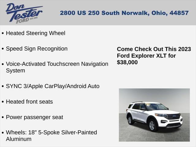 used 2023 Ford Explorer car, priced at $38,000