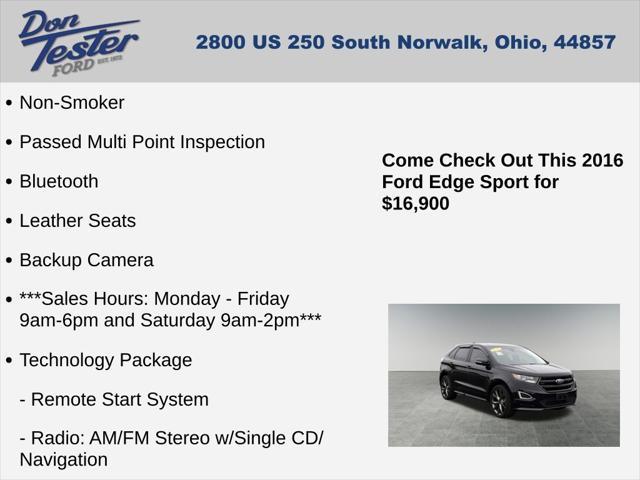 used 2016 Ford Edge car, priced at $16,900