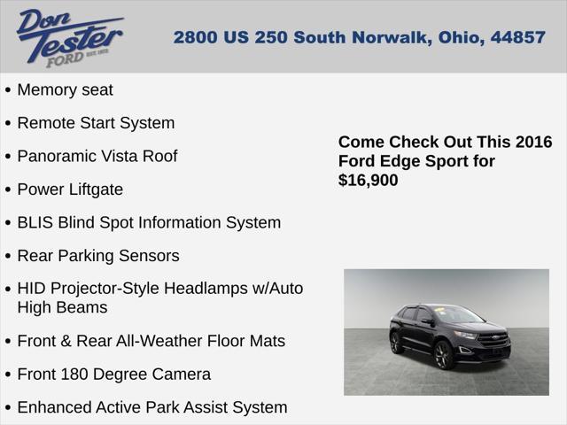 used 2016 Ford Edge car, priced at $16,900