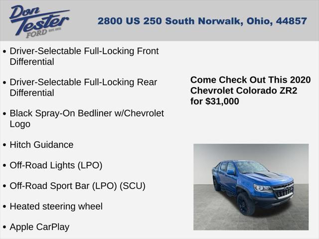 used 2020 Chevrolet Colorado car, priced at $31,000