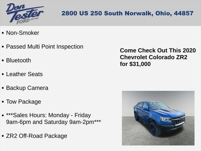 used 2020 Chevrolet Colorado car, priced at $31,000