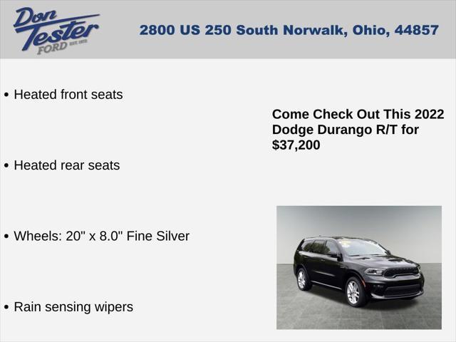 used 2022 Dodge Durango car, priced at $37,200