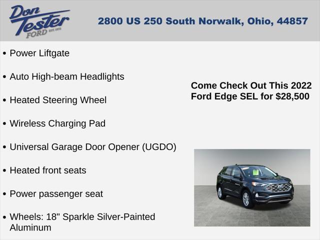 used 2022 Ford Edge car, priced at $28,500