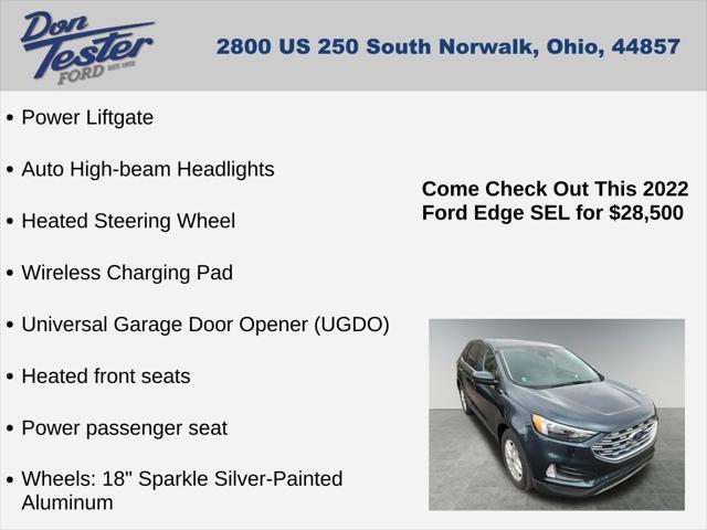 used 2022 Ford Edge car, priced at $28,500