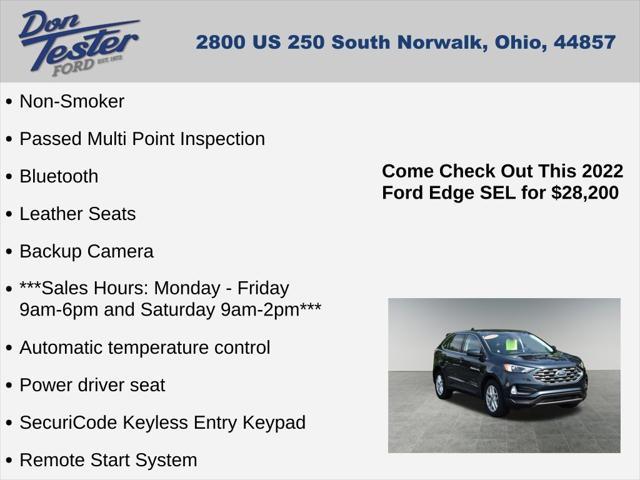 used 2022 Ford Edge car, priced at $28,200