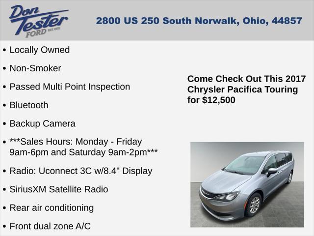 used 2017 Chrysler Pacifica car, priced at $12,500
