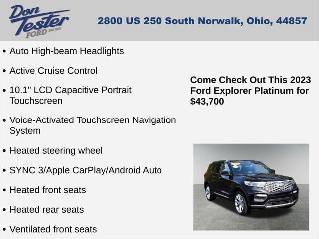 used 2023 Ford Explorer car, priced at $43,700