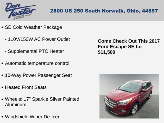 used 2017 Ford Escape car, priced at $11,500