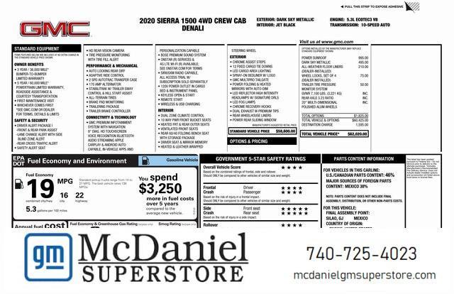 used 2020 GMC Sierra 1500 car, priced at $38,900