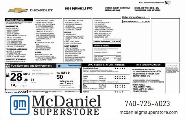 used 2024 Chevrolet Equinox car, priced at $25,900