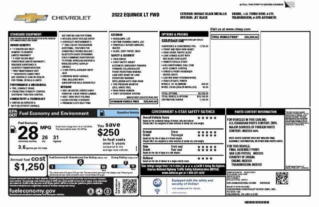 used 2022 Chevrolet Equinox car, priced at $21,600