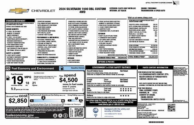 used 2024 Chevrolet Silverado 1500 car, priced at $37,500