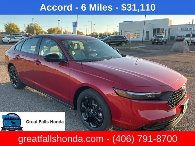 new 2025 Honda Accord car, priced at $31,110