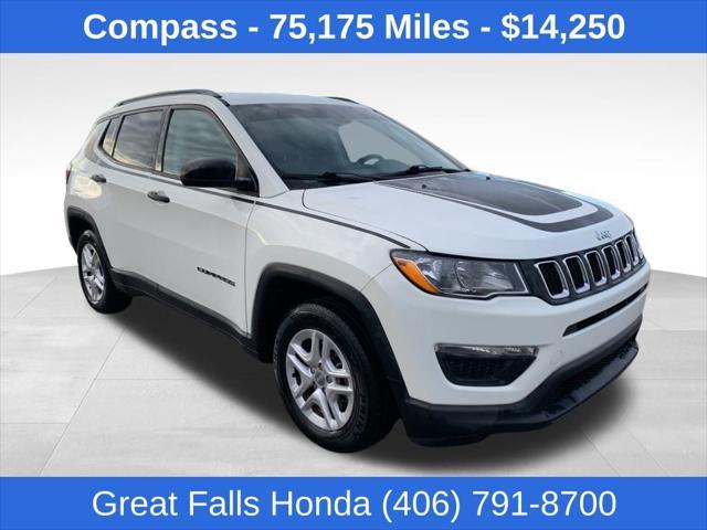 used 2018 Jeep Compass car, priced at $14,250