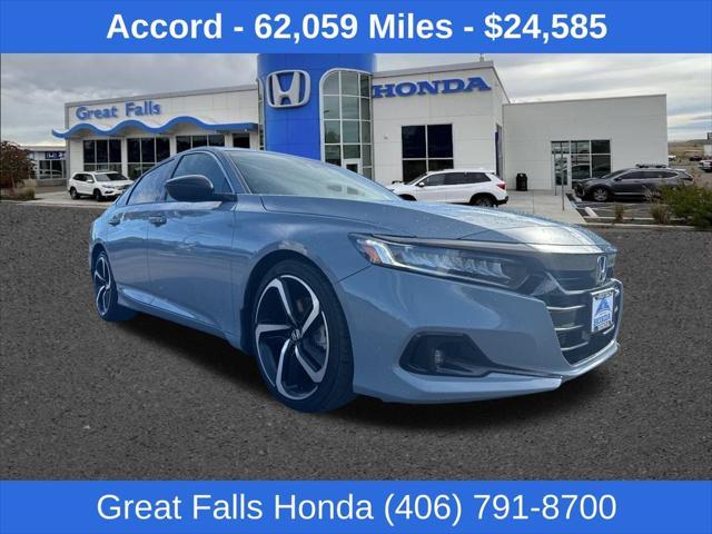 used 2021 Honda Accord car, priced at $24,585