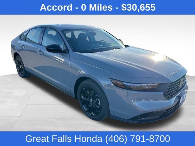 new 2025 Honda Accord car, priced at $30,655