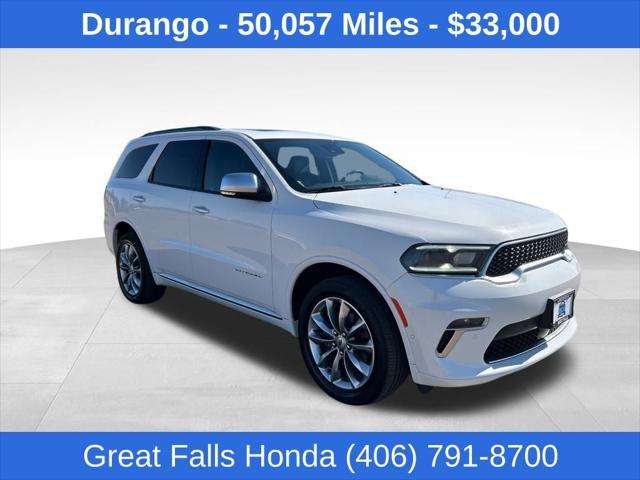 used 2021 Dodge Durango car, priced at $33,000