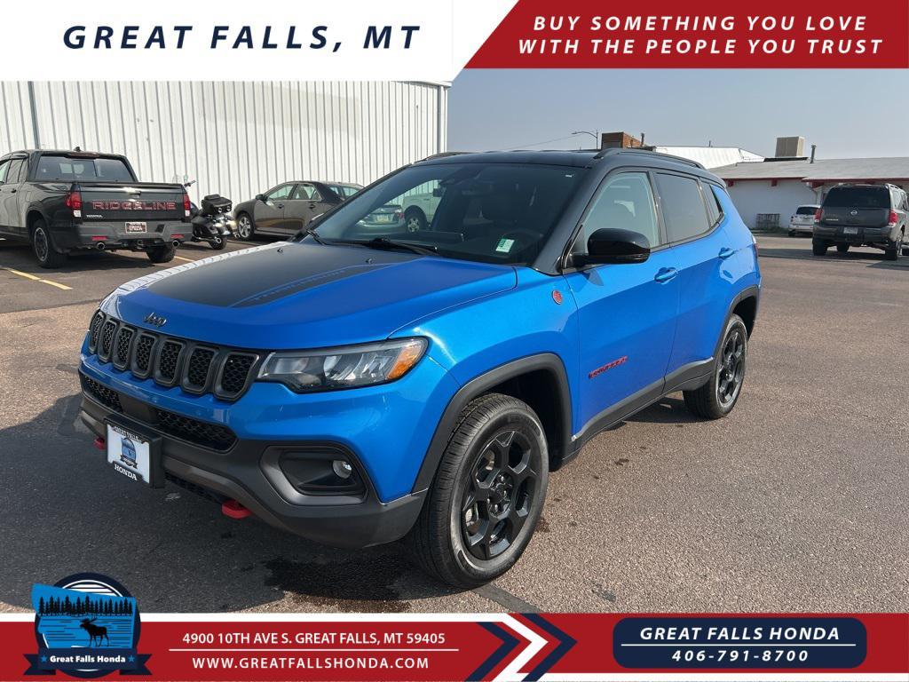used 2023 Jeep Compass car, priced at $24,500