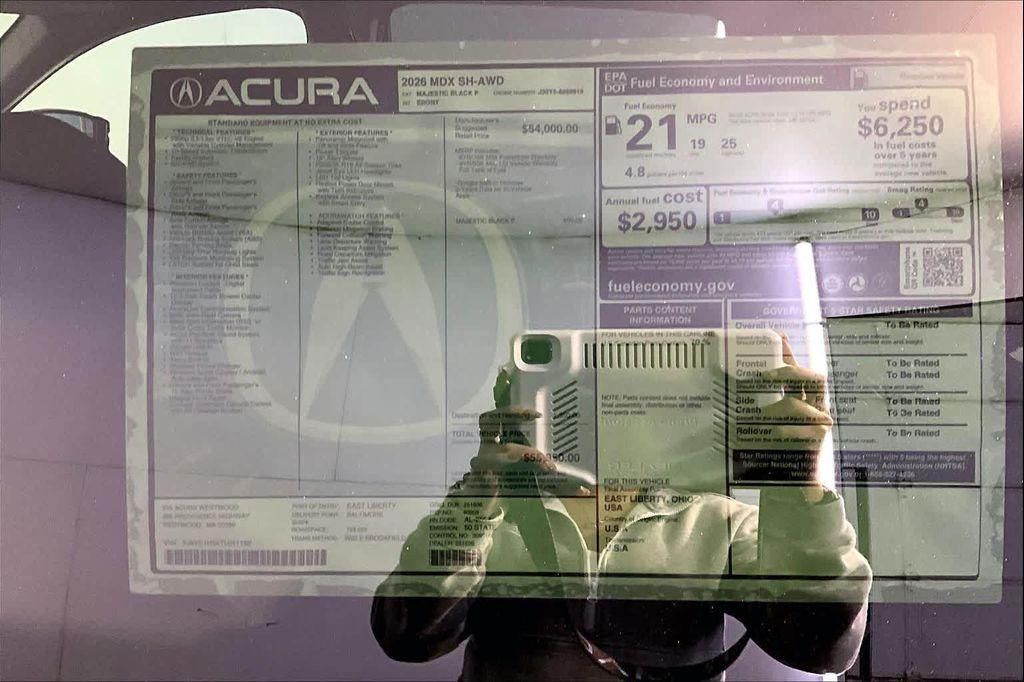 new 2026 Acura MDX car, priced at $55,950