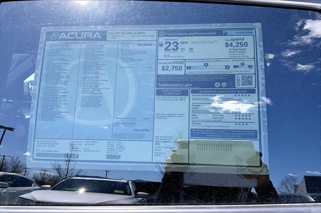 new 2025 Acura RDX car, priced at $52,250