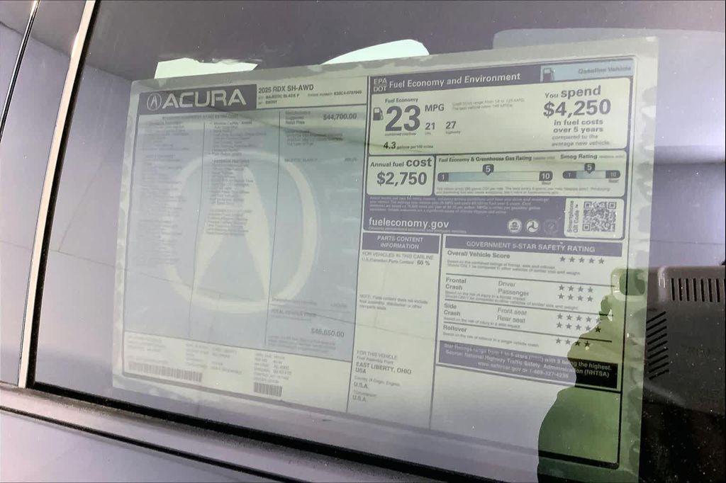 new 2025 Acura RDX car, priced at $46,650