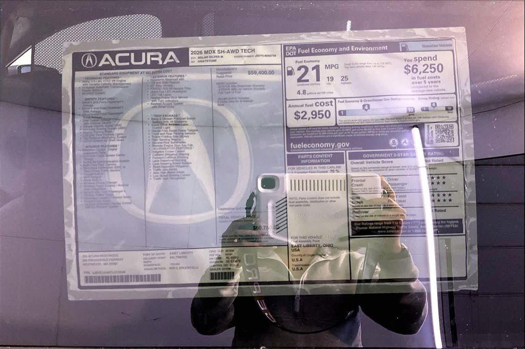 new 2026 Acura MDX car, priced at $60,750