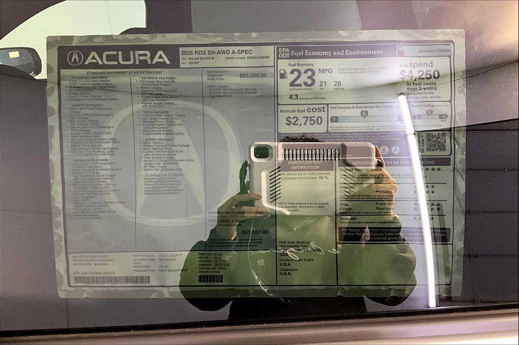 new 2025 Acura RDX car, priced at $51,650