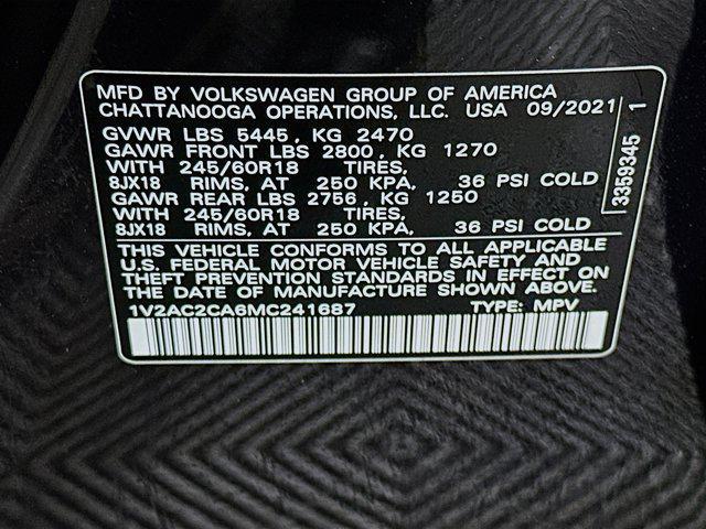 used 2021 Volkswagen Atlas Cross Sport car, priced at $18,987