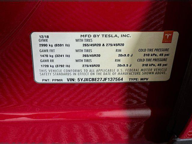used 2018 Tesla Model X car, priced at $26,197