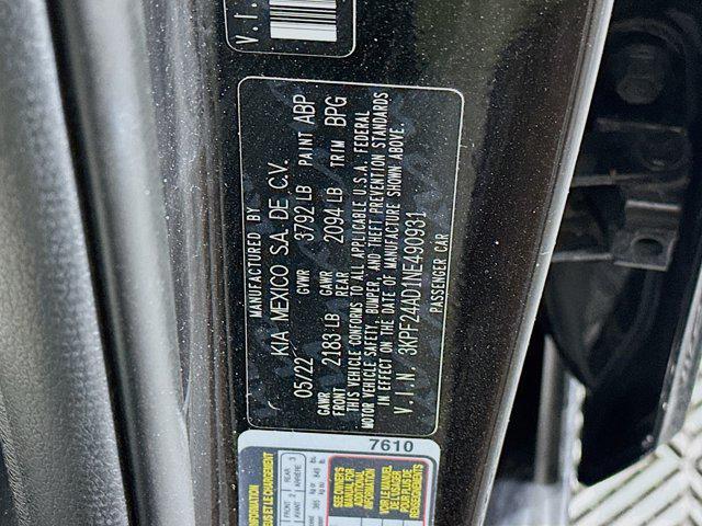 used 2022 Kia Forte car, priced at $17,397