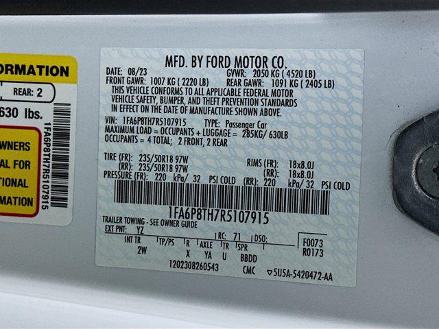 used 2024 Ford Mustang car, priced at $24,987