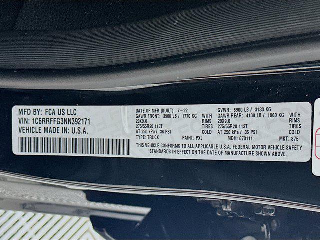 used 2022 Ram 1500 car, priced at $34,496