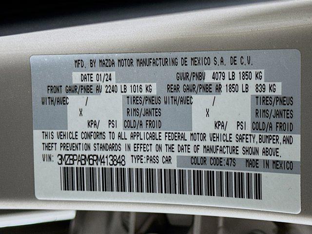 used 2024 Mazda Mazda3 car, priced at $18,997