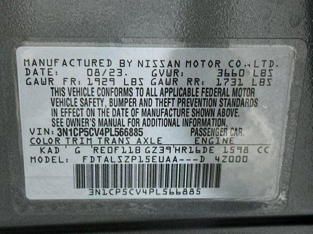 used 2023 Nissan Kicks car, priced at $16,396