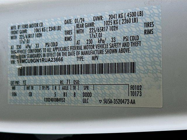 used 2024 Ford Escape car, priced at $18,487