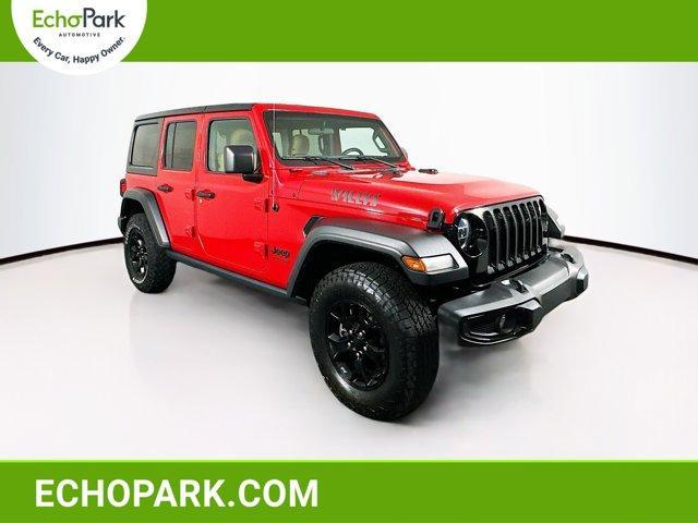 used 2021 Jeep Wrangler Unlimited car, priced at $33,189