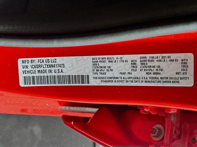 used 2022 Ram 1500 car, priced at $42,487