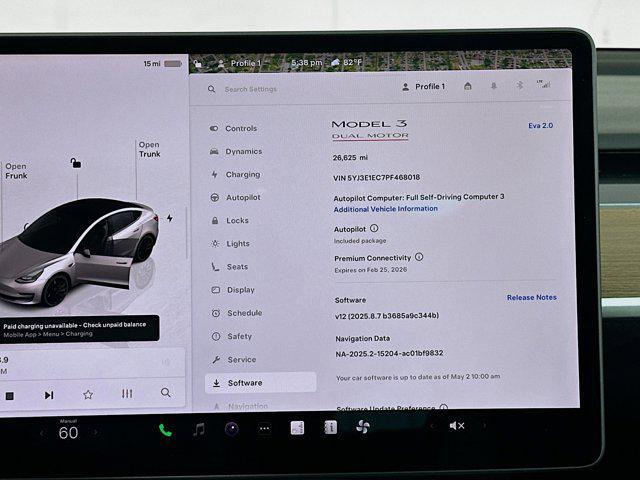 used 2023 Tesla Model 3 car, priced at $29,597