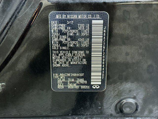 used 2017 INFINITI QX80 car, priced at $13,987