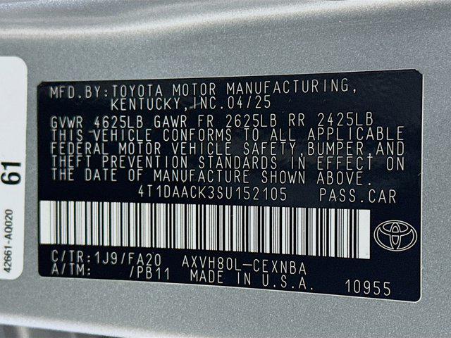 used 2025 Toyota Camry car, priced at $26,496