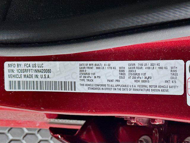 used 2022 Ram 1500 car, priced at $37,987