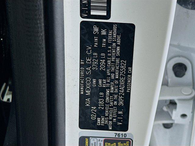 used 2024 Kia Forte car, priced at $16,296