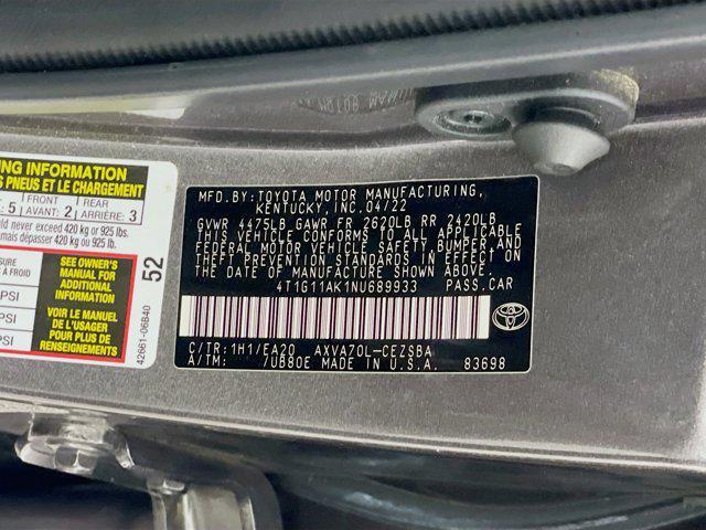 used 2022 Toyota Camry car, priced at $22,997